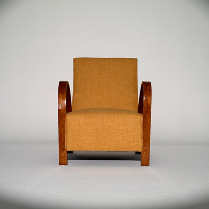 Fully restored French art deco armchair 1960s