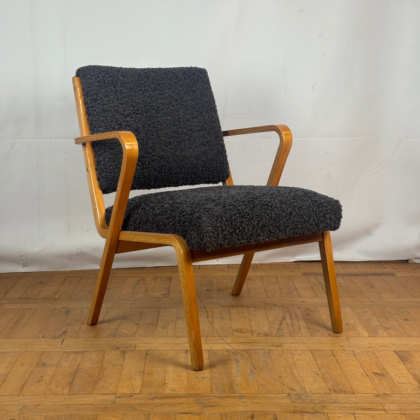 Refurbished DDR easy chair designed by Selman Selmanagić in 1958