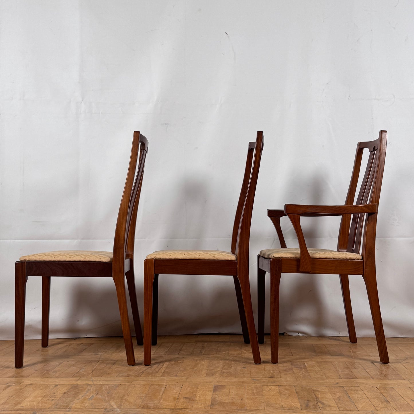 Set of 6 Vintage Nathan Teak Dining Chairs, 1970s — British Mid-Century Modern