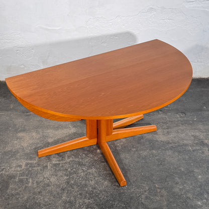 Drop Leaf Round Dining Table, 1960s