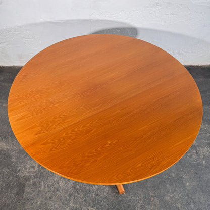 Drop Leaf Round Dining Table, 1960s
