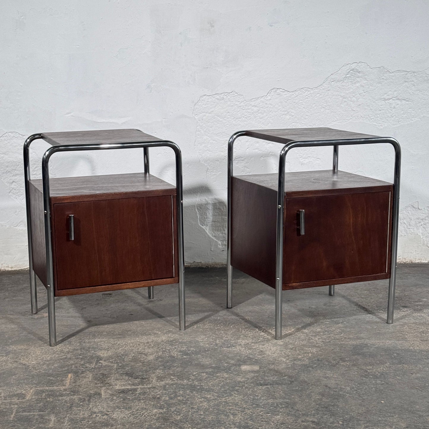 Bauhaus Bedside Table by Mücke-Melder, 1950s