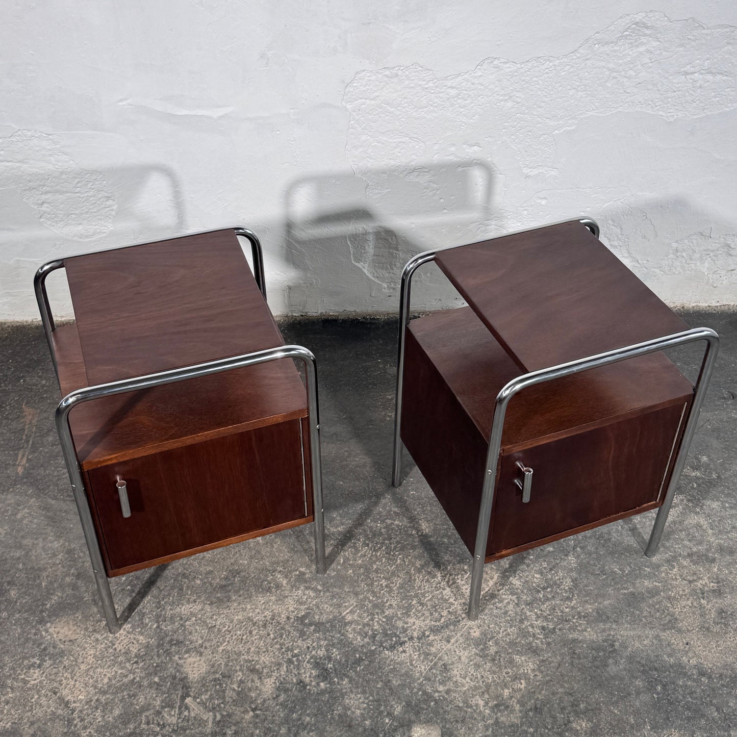 Bauhaus Bedside Table by Mücke-Melder, 1950s