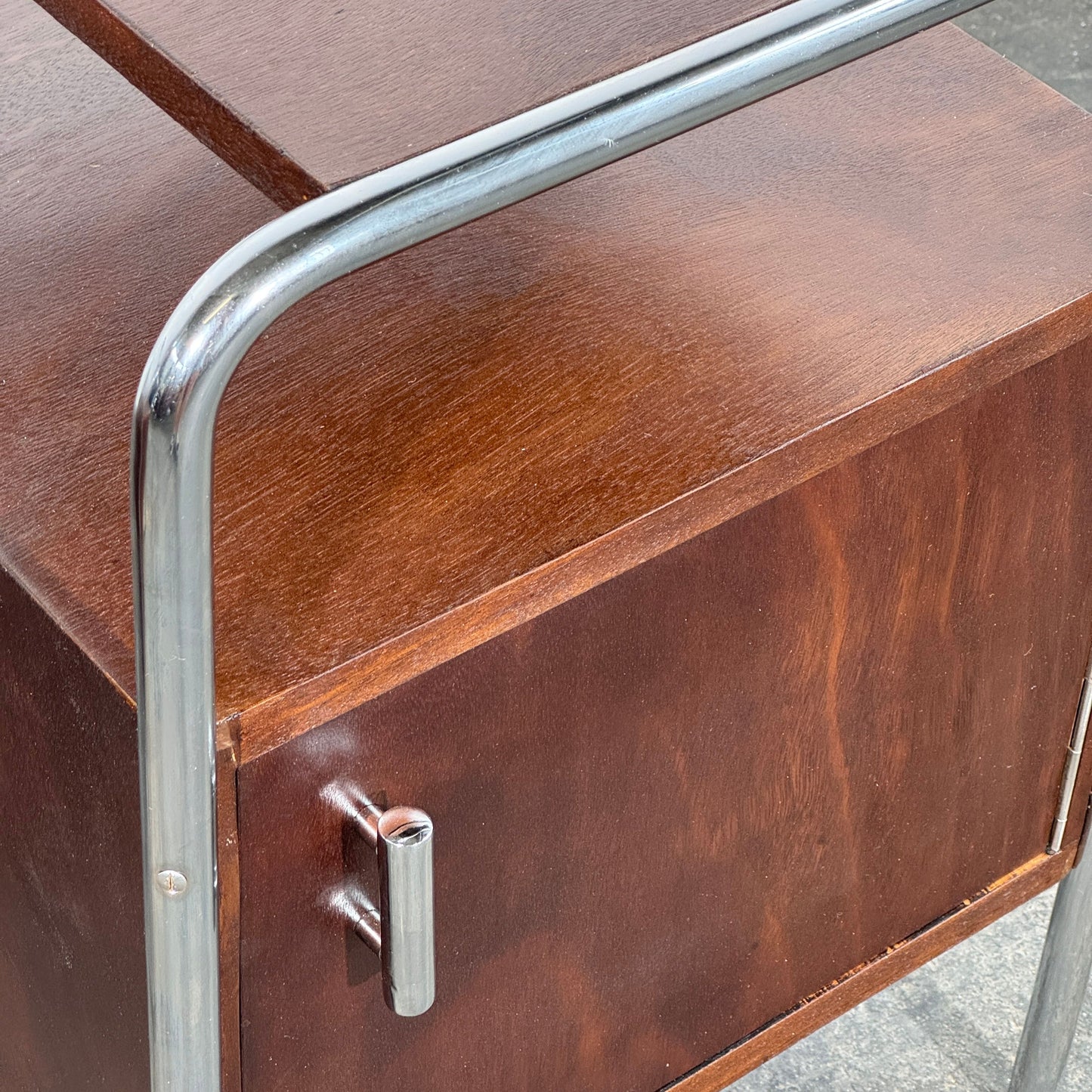 Bauhaus Bedside Table by Mücke-Melder, 1950s