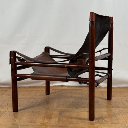 Vintage Hungarian Safari Leather Chair, 1970s — Mid-Century Modern Design