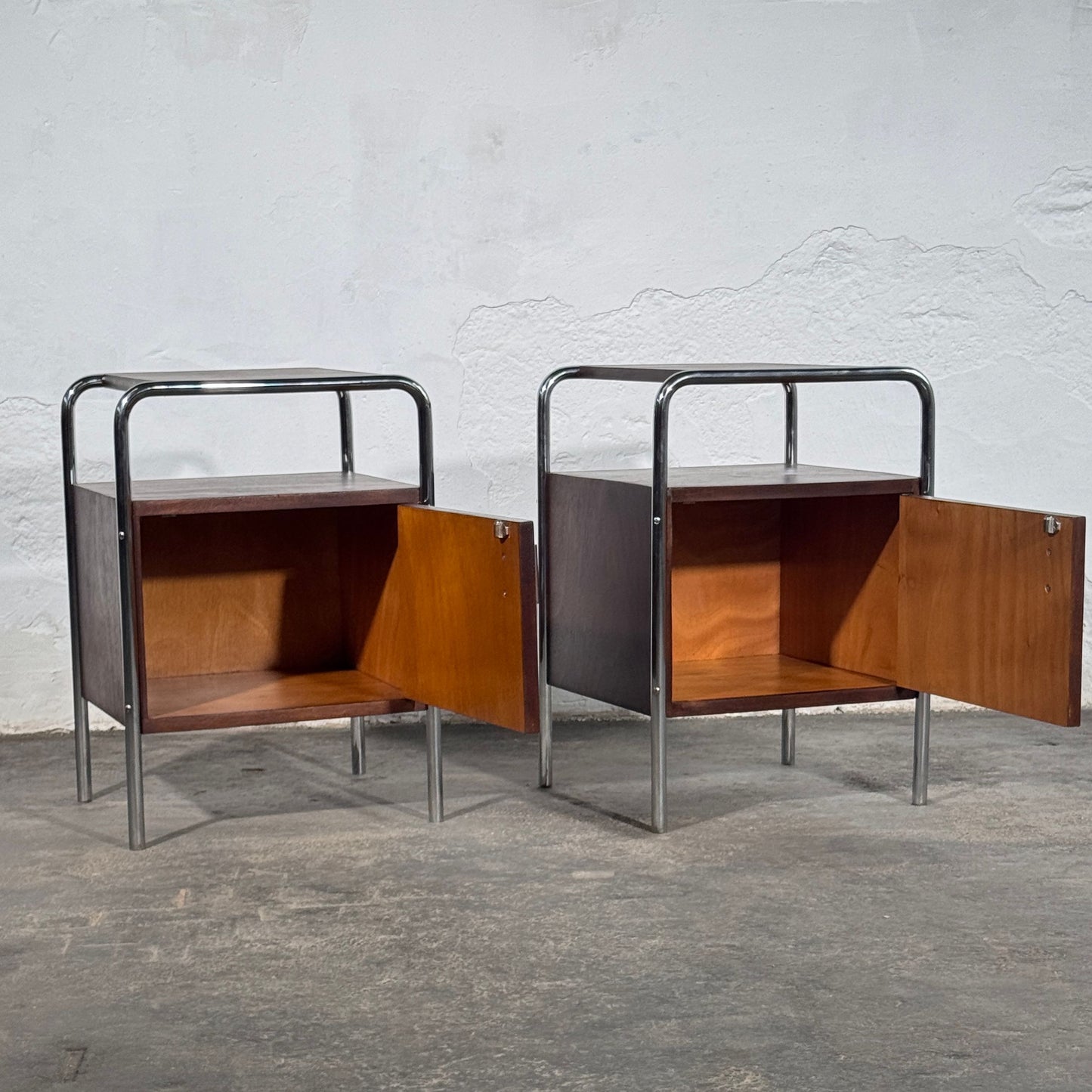 Bauhaus Bedside Table by Mücke-Melder, 1950s