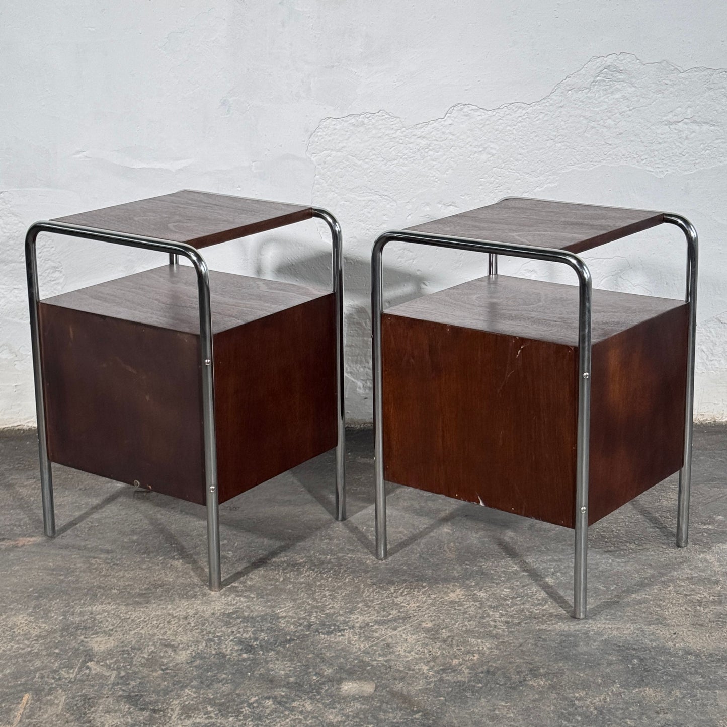Bauhaus Bedside Table by Mücke-Melder, 1950s