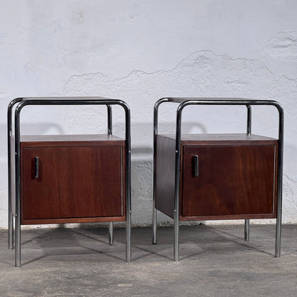 Bauhaus Bedside Table by Mücke-Melder, 1950s