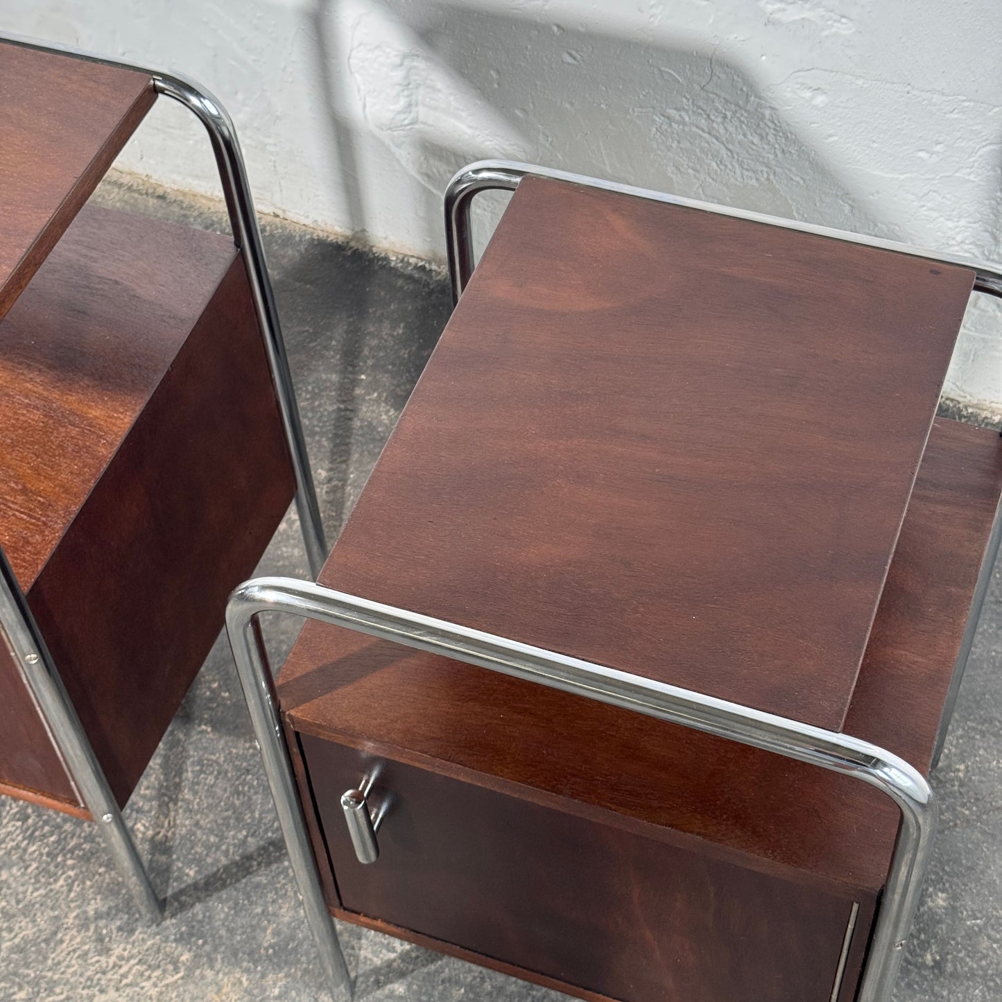 Bauhaus Bedside Table by Mücke-Melder, 1950s