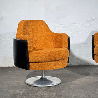 Pair of Hungarian Space Age Swivel Chairs, 1960s