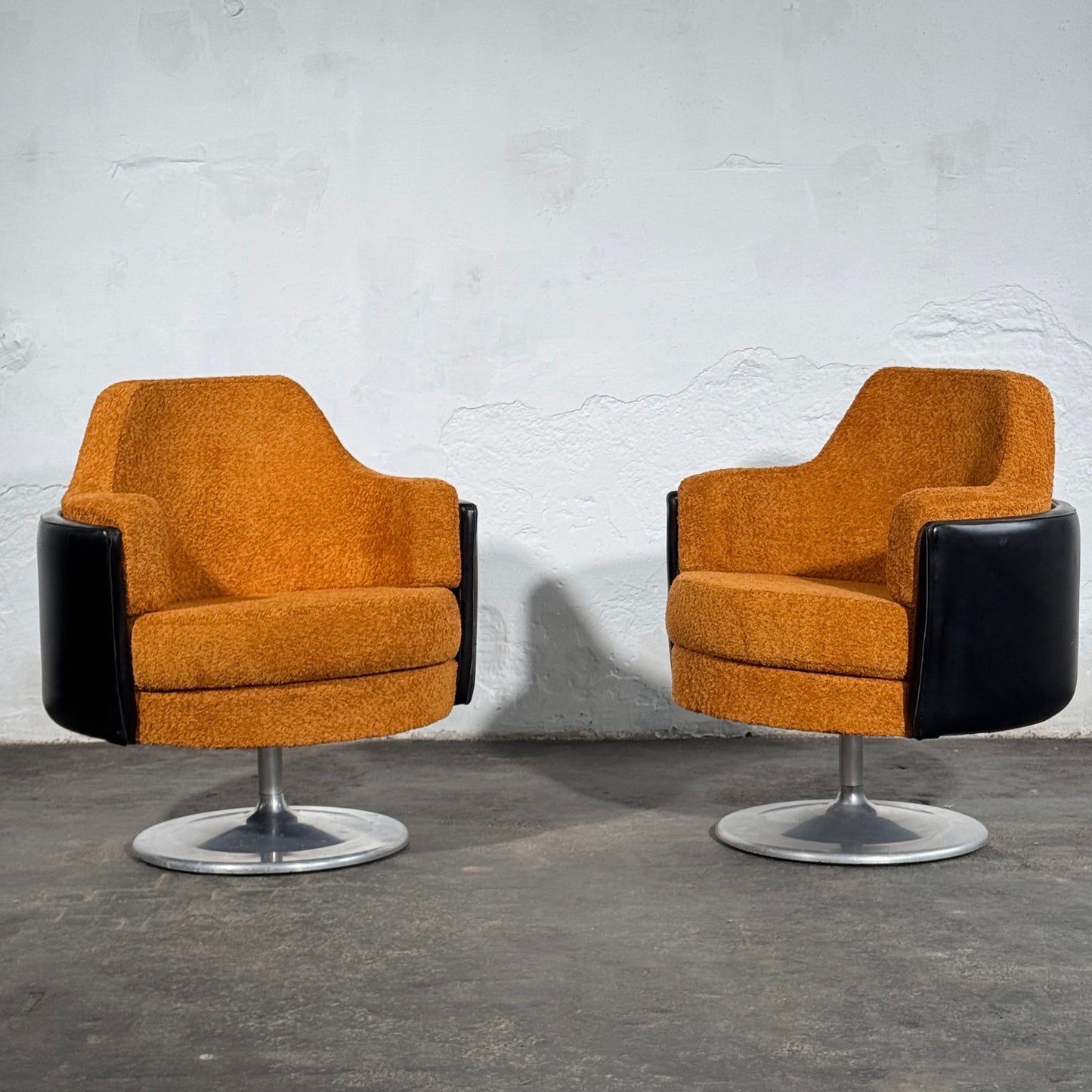 Pair of Hungarian Space Age Swivel Chairs, 1960s