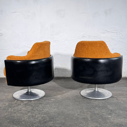 Pair of Hungarian Space Age Swivel Chairs, 1960s