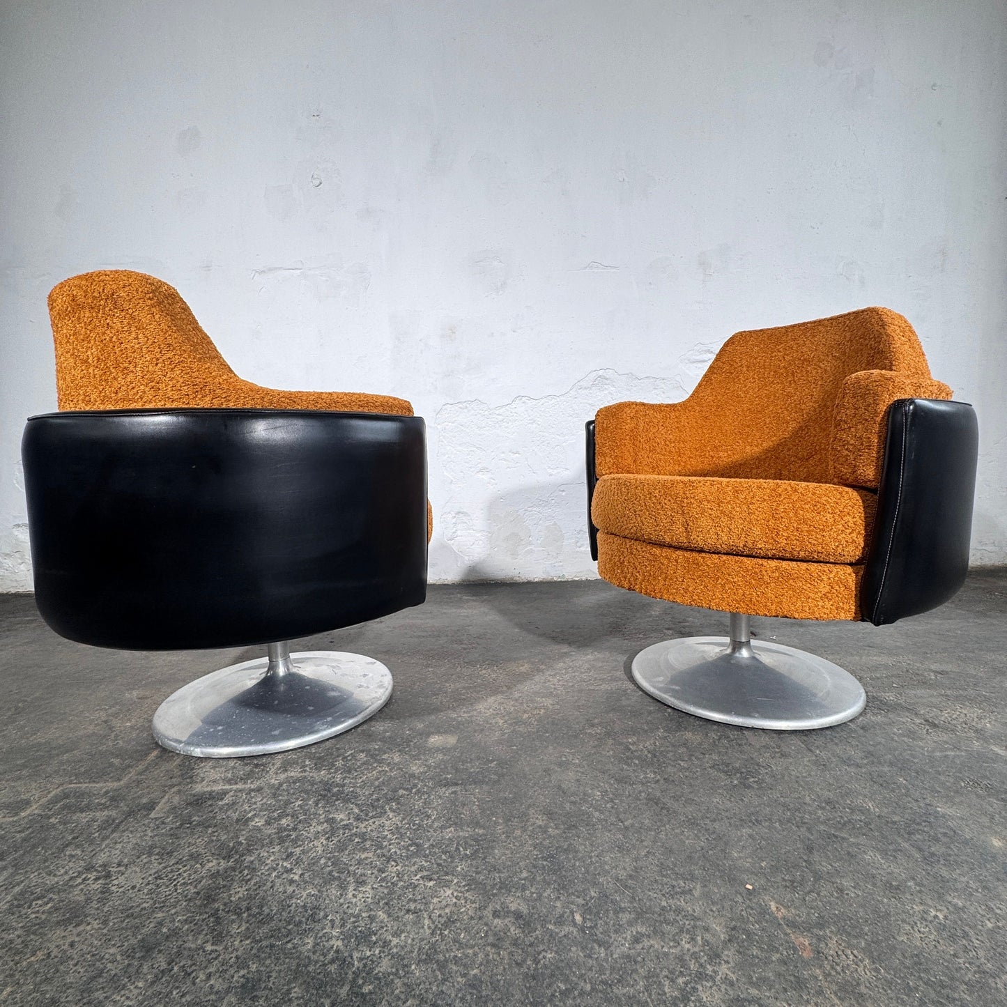 Pair of Hungarian Space Age Swivel Chairs, 1960s