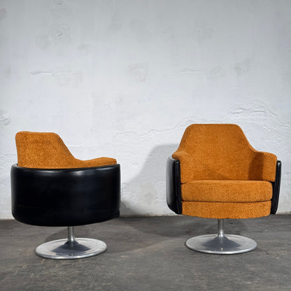 Pair of Hungarian Space Age Swivel Chairs, 1960s
