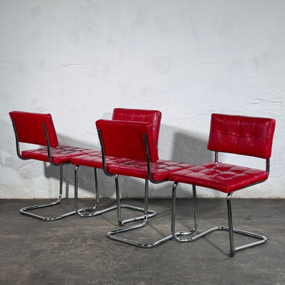 Set of 6 Marcel Breuer Cesca Style Chairs, Italy, 1960s
