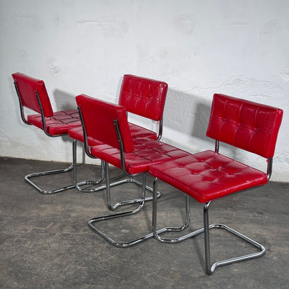 Set of 6 Marcel Breuer Cesca Style Chairs, Italy, 1960s