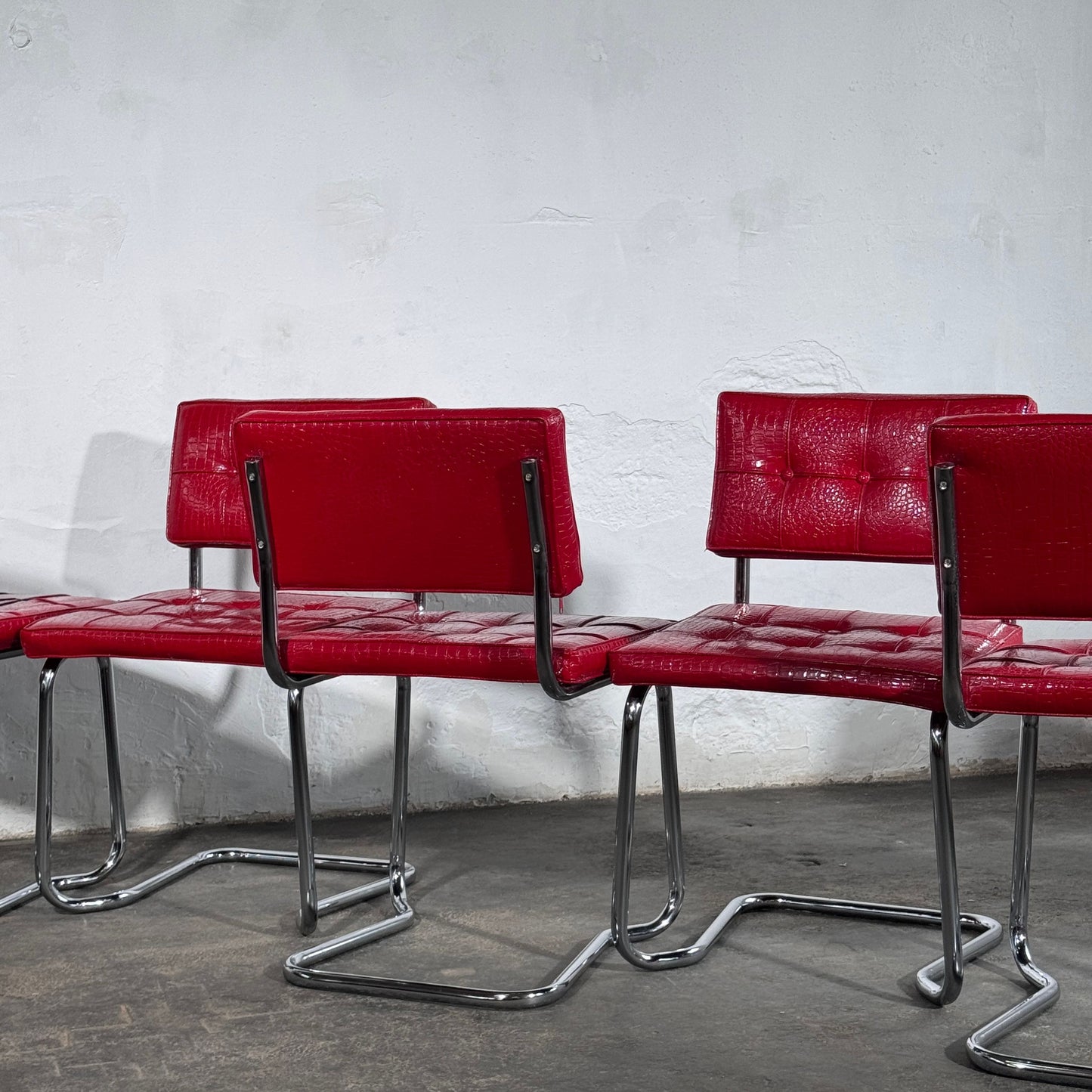 Set of 6 Marcel Breuer Cesca Style Chairs, Italy, 1960s