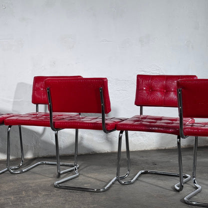 Set of 6 Marcel Breuer Cesca Style Chairs, Italy, 1960s