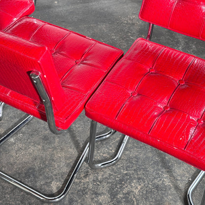 Set of 6 Marcel Breuer Cesca Style Chairs, Italy, 1960s