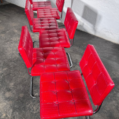 Set of 6 Marcel Breuer Cesca Style Chairs, Italy, 1960s