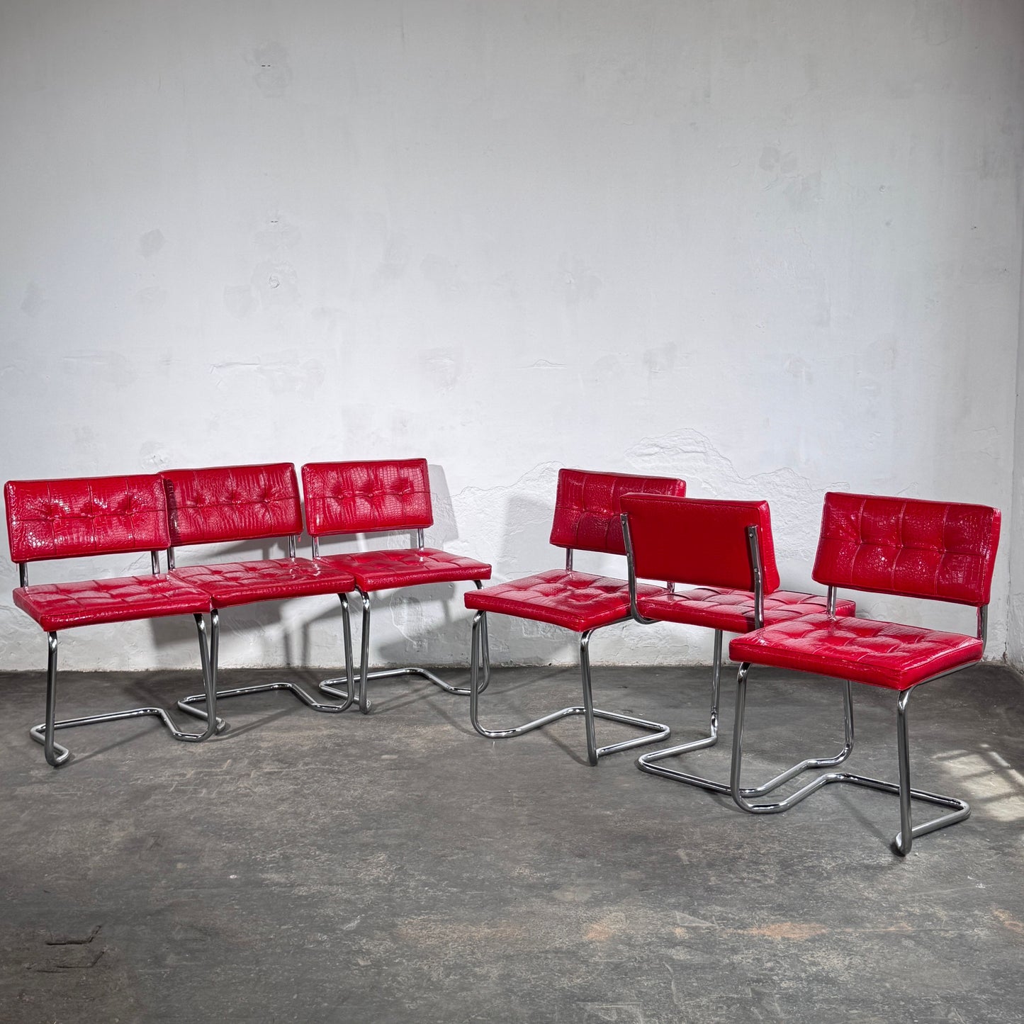Set of 6 Marcel Breuer Cesca Style Chairs, Italy, 1960s