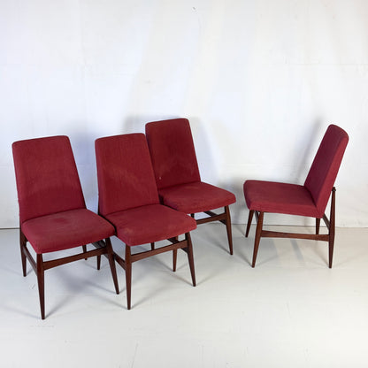 Set of 4 Danish Mid-Century Teak Dining Chairs, 1960s
