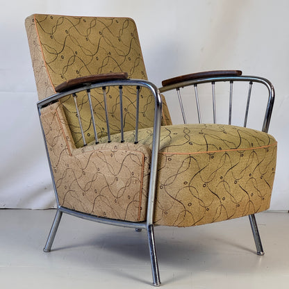 József Peresztegi Tubular Armchair, 1960s — Rare Hungarian Mid-Century Design