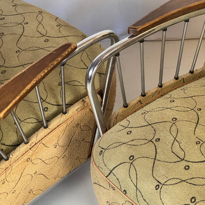 József Peresztegi Tubular Armchair, 1960s — Rare Hungarian Mid-Century Design