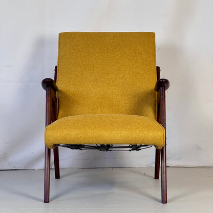 Pair of Fully Refurbished Yugoslav Armchairs, 1960s — Mid-Century Modern Lounge Chairs