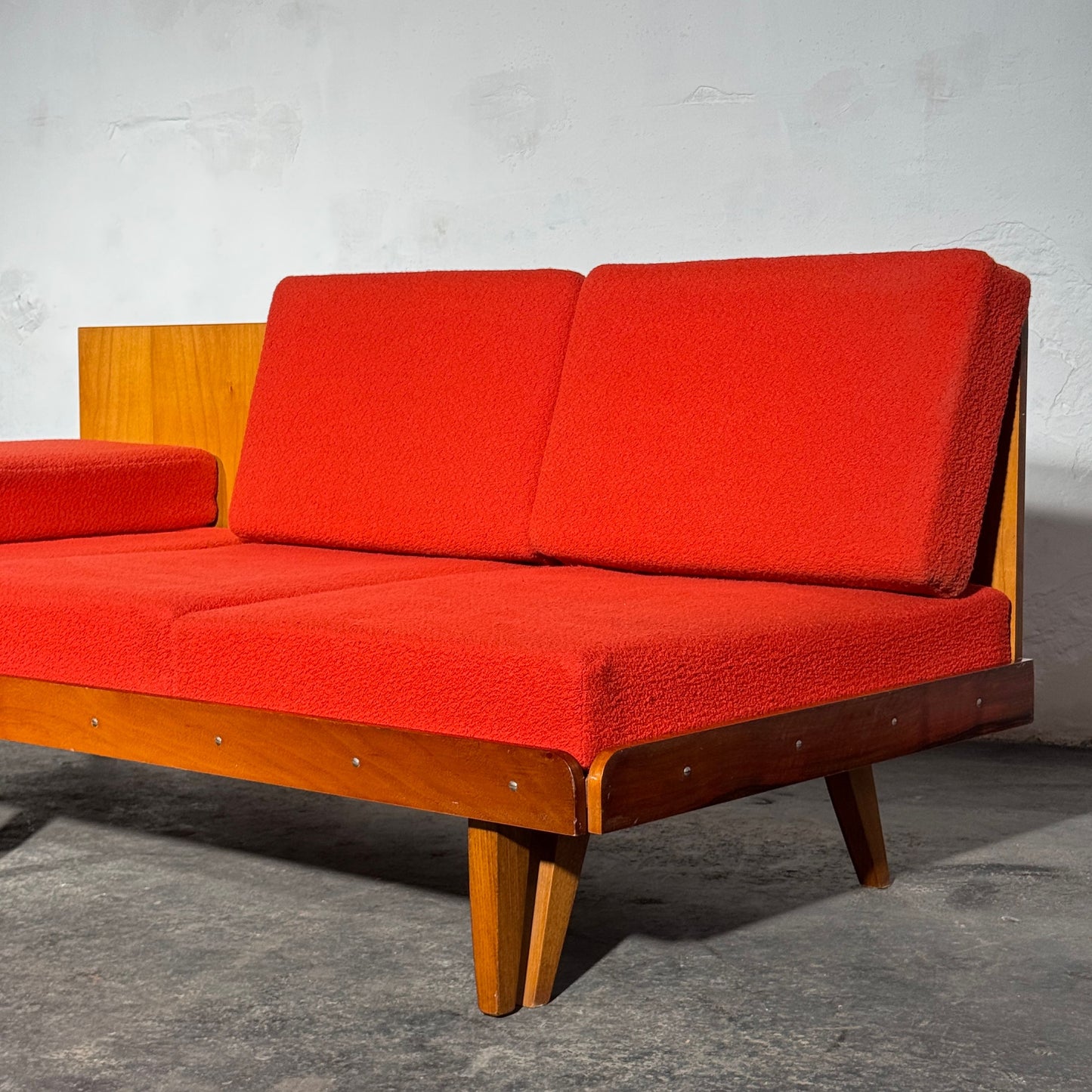 Tatra Nabytok Sofa Bed with Ottoman, 1960s