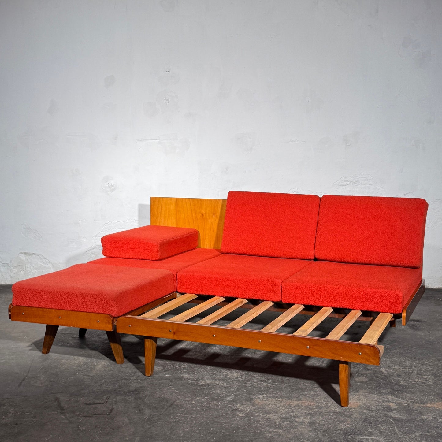 Tatra Nabytok Sofa Bed with Ottoman, 1960s