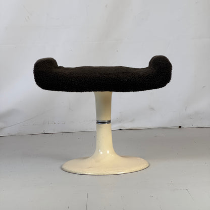 Hungarian Space Age Swivel Chair with Footrest, 1960s