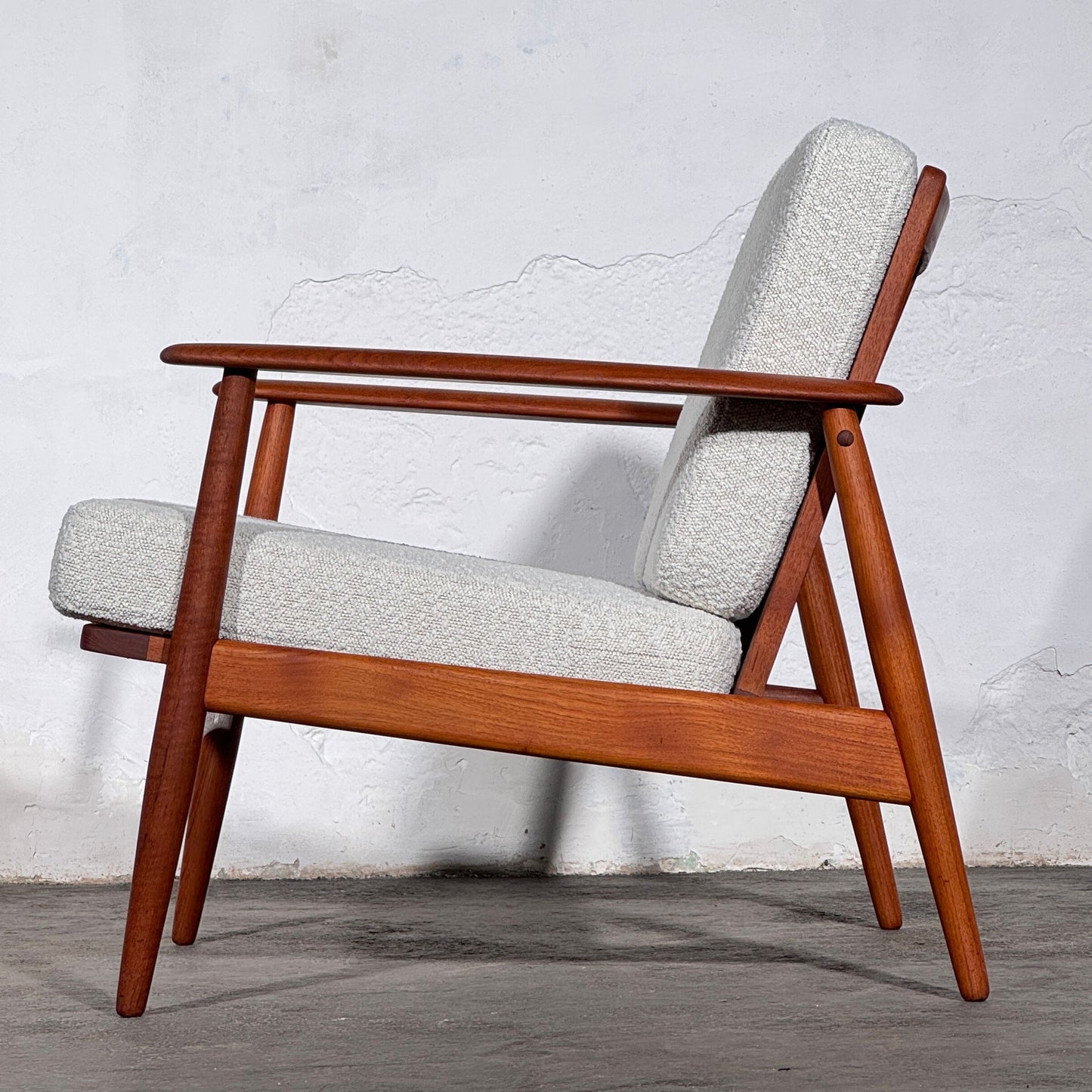 John Bone Teak Sofa Set with Two Armchairs, Fully Refurbished