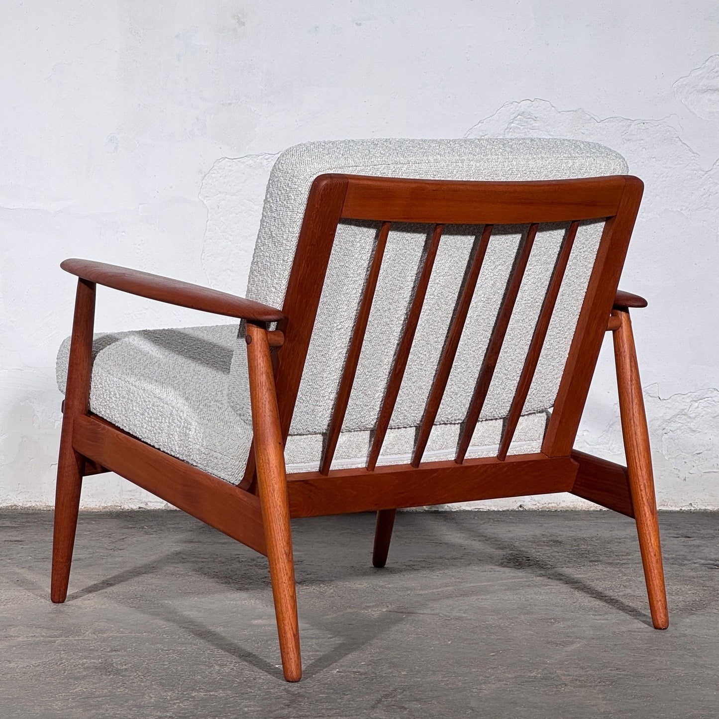 John Bone Teak Sofa Set with Two Armchairs, Fully Refurbished