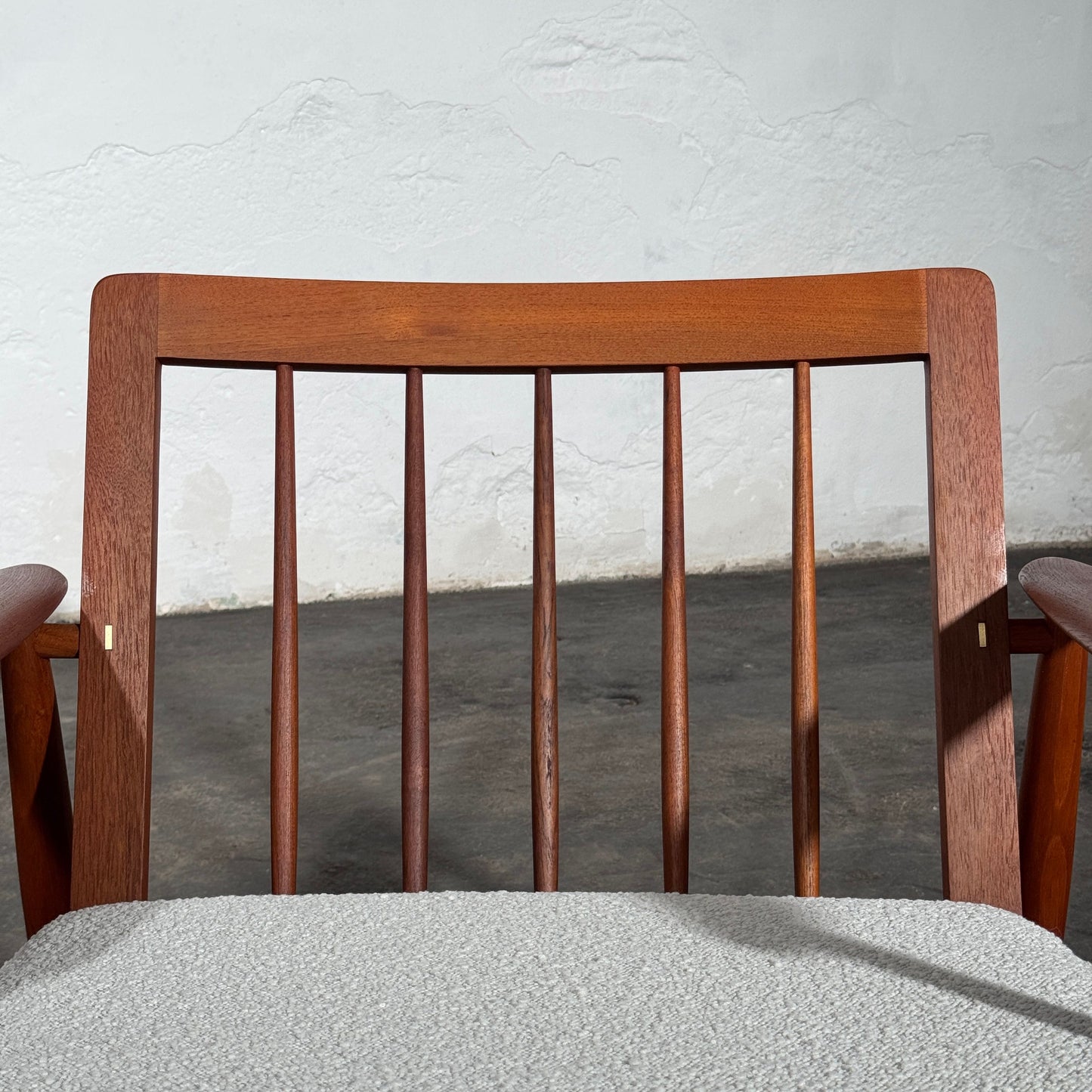 John Bone Teak Sofa Set with Two Armchairs, Fully Refurbished