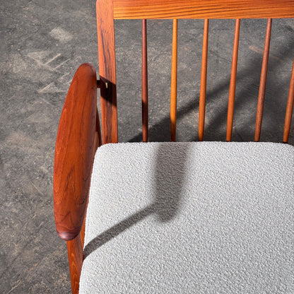 John Bone Teak Sofa Set with Two Armchairs, Fully Refurbished