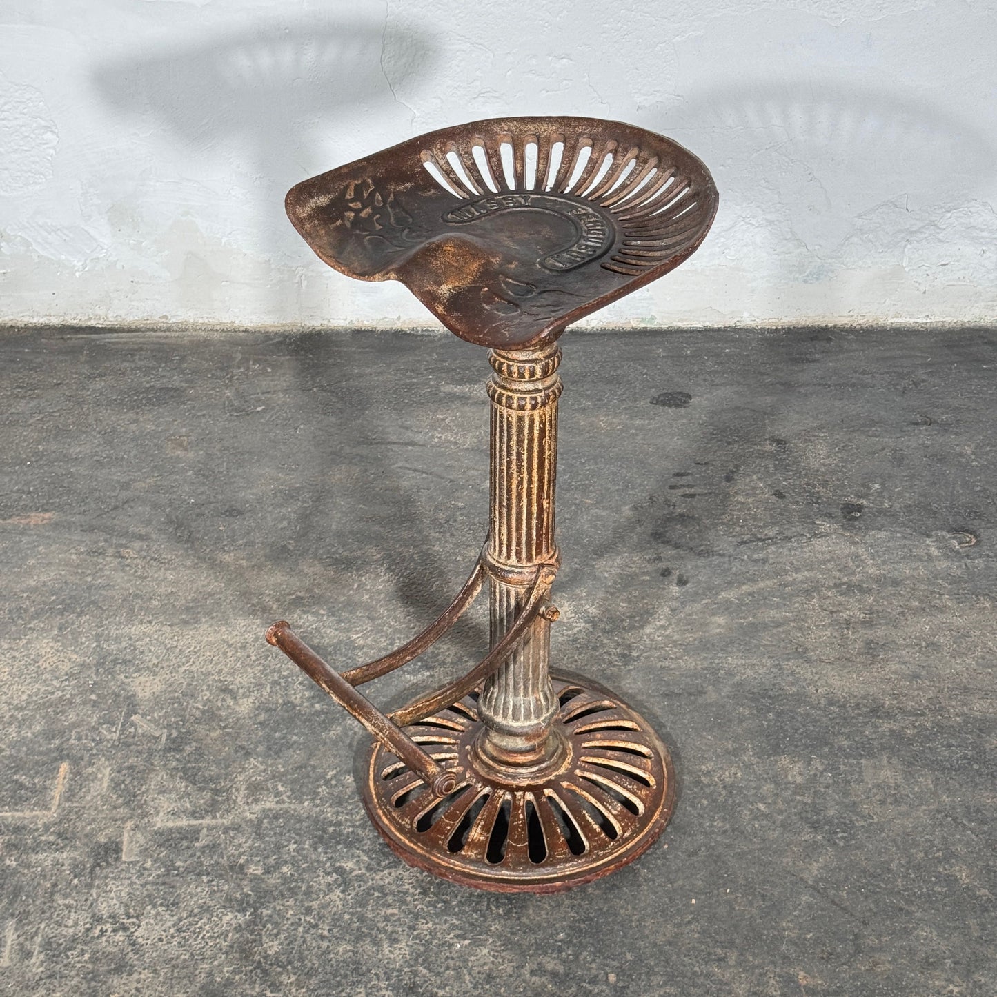 Massey Ferguson Cast Iron Tractor Seat Barstool