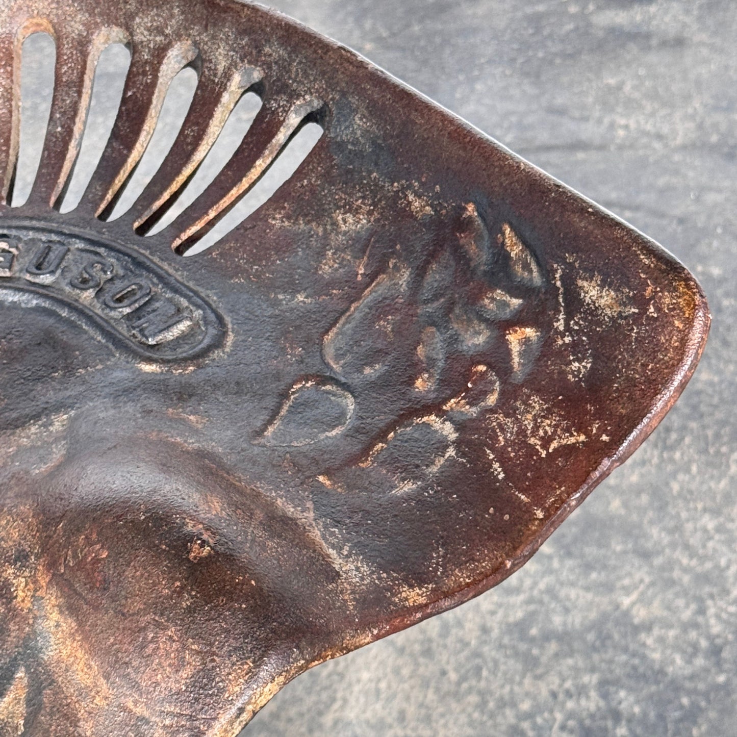 Massey Ferguson Cast Iron Tractor Seat Barstool