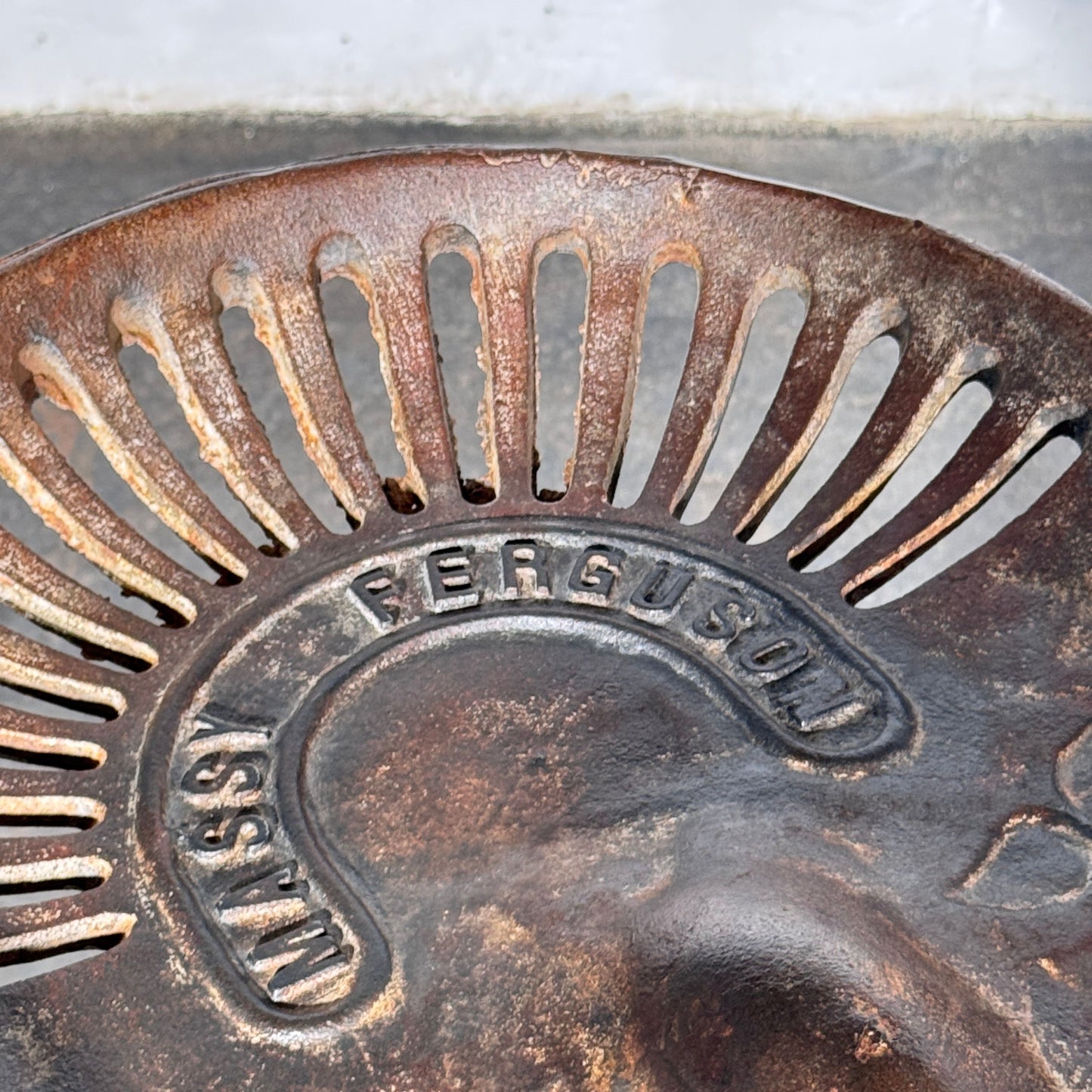 Massey Ferguson Cast Iron Tractor Seat Barstool