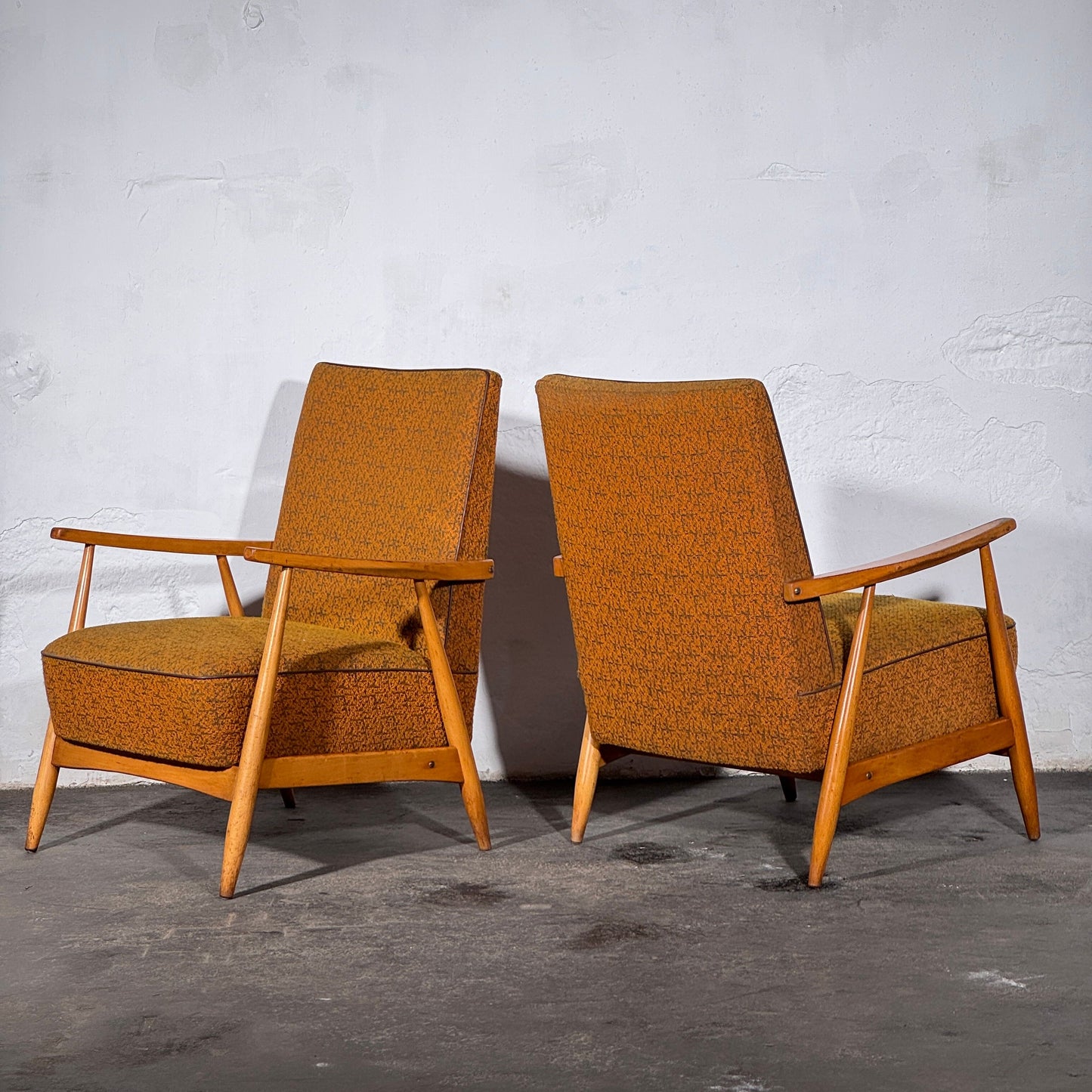 Pair of Hungarian Armchairs, 1960s