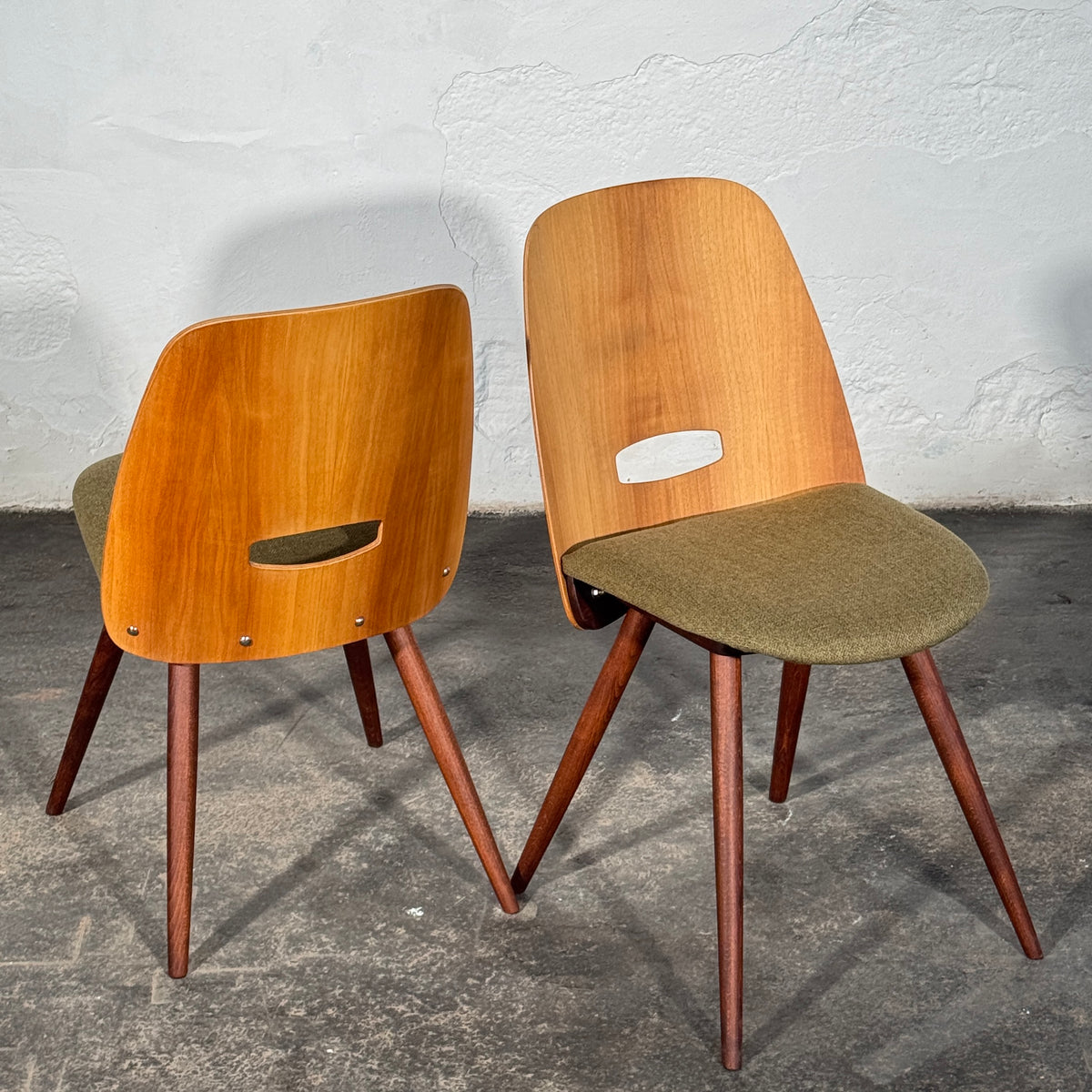 Lollipop Dining Chairs (Set of 4) by František Jirák for Tatra Nábytok, 1960s