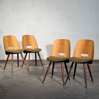 Lollipop Dining Chairs (Set of 4) by František Jirák for Tatra Nábytok, 1960s