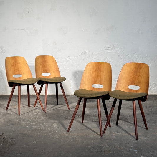 Lollipop Dining Chairs (Set of 4) by František Jirák for Tatra Nábytok, 1960s
