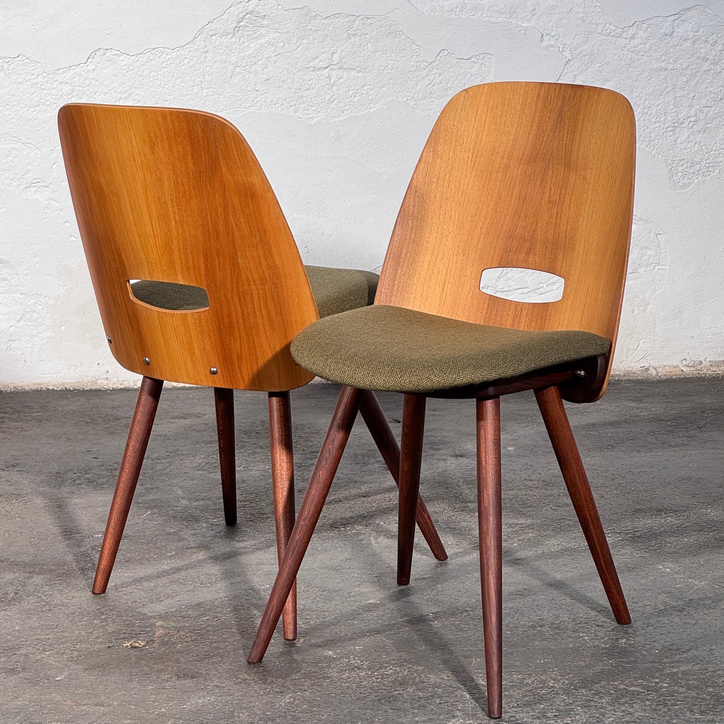 Lollipop Dining Chairs (Set of 4) by František Jirák for Tatra Nábytok, 1960s