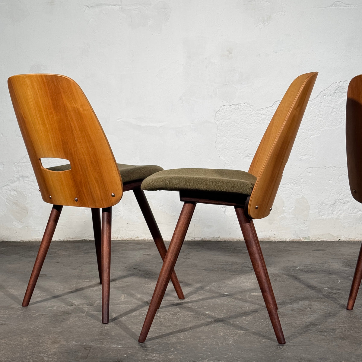 Lollipop Dining Chairs (Set of 4) by František Jirák for Tatra Nábytok, 1960s