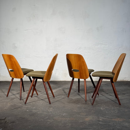 Lollipop Dining Chairs (Set of 4) by František Jirák for Tatra Nábytok, 1960s