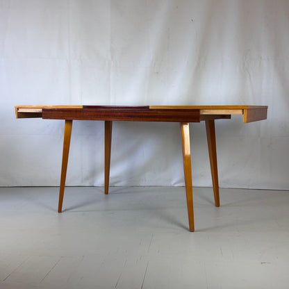 Tatra Nabytok Extendable Dining Table, Mid-Century, 1960s, Czechoslovakian