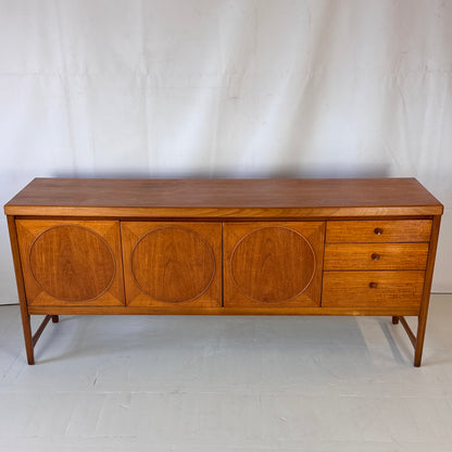 Nathan Circles Sideboard, Mid-Century Teak, 1960s