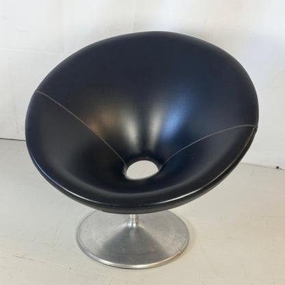 Pair of Hungarian “Radar” Armchairs with Original Faux Leather, 1960s