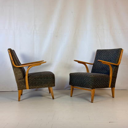 Pair of Hungarian “Velence” Art Deco Armchairs, 1960s